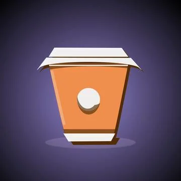 Vector illustration of a hand drawn coffee cup Stock Illustration