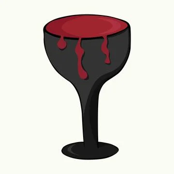 Vector illustration of a hand drawn cup for a ritual Stock Illustration