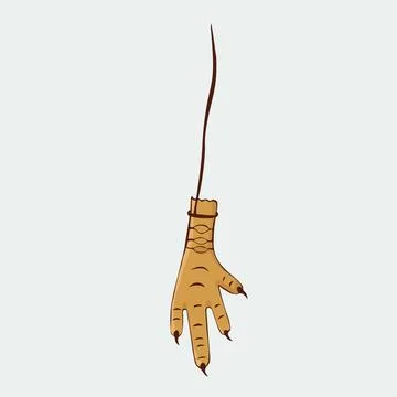 Vector illustration hand-drawn doodle style chicken leg Stock Illustration