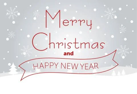 Vector illustration. Hand drawn elegant modern brush lettering of Merry Stock Illustration