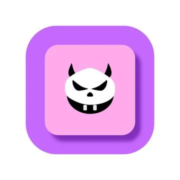 Vector illustration hand drawn logo icon of angry panda, color isolated Stock Illustration