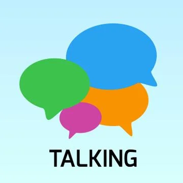 Vector illustration - Hand drawn speech bubble. Talking bubble c Stock Illustration