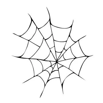 Vector illustration of a hand drawn web. Stock Illustration