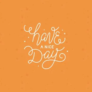 Vector illustration with hand-lettering phrase Stock Illustration