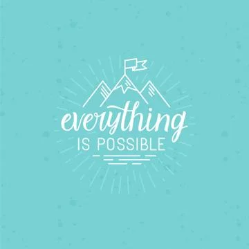 Vector illustration with hand-lettering phrase Stock Illustration