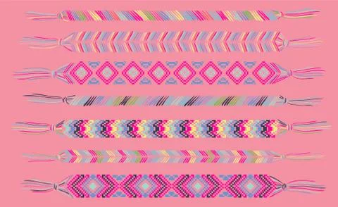 Vector illustration of hand ribbon Stock Illustration