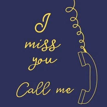 Vector illustration with handle handset. Romantic Illustration
