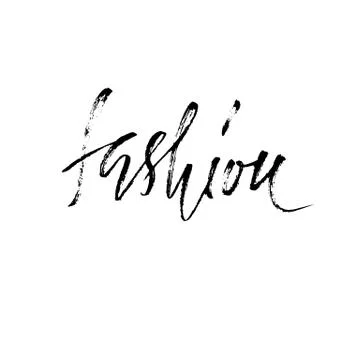 Vector illustration handwritten calligraphy poster. Fashion lettering. Vector Illustrazione stock