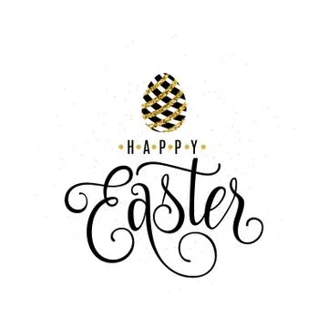 Vector illustration of happy easter greeting template Stock Illustration