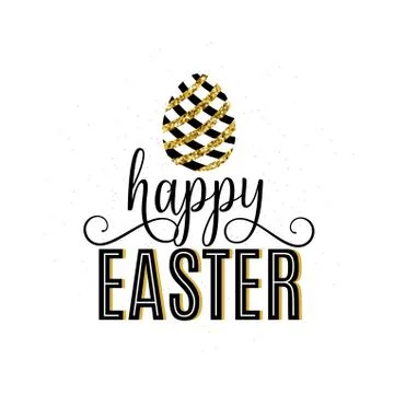 Vector illustration of happy easter greeting template Stock Illustration
