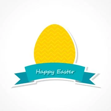 Vector illustration of Happy Easter greeting card Stock Illustration