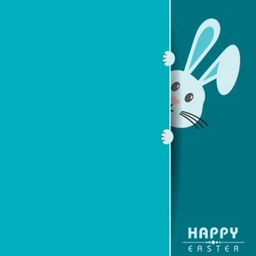 Vector illustration of Happy Easter greeting card Stock Illustration