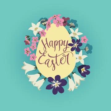 Vector illustration Happy Easter. Stock Illustration
