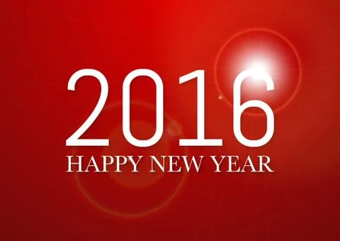 Vector illustration of a happy new year 2016 스톡 일러스트