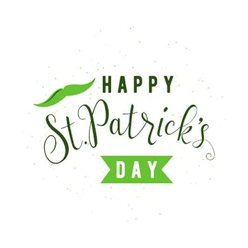 Vector illustration of happy patricks day typography text design Stock Illustration