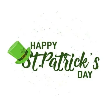 Vector illustration of happy patricks day typography text design Stock Illustration