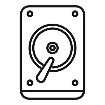 Vector illustration of hard drive icon Illustrazione stock