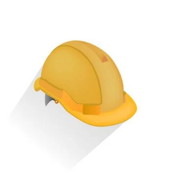 Vector illustration of hardhat against white background Stock Illustration
