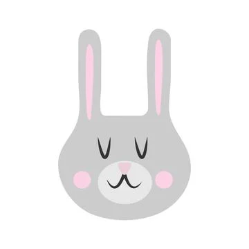 Vector illustration of a hare's muzzle Stock Illustration