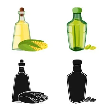 Vector illustration of healthy and vegetable icon. Collection of healthy and Stock Illustration