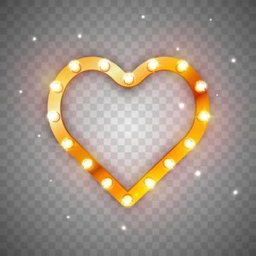 Vector illustration of a heartshaped frame Stock Illustration