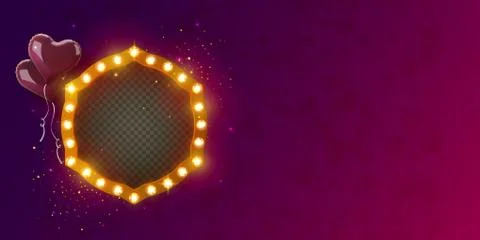 Vector illustration of a heartshaped frame Stock Illustration