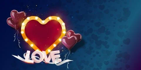 Vector illustration of a heartshaped frame Stock Illustration