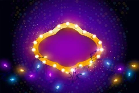 Vector illustration of a heartshaped frame Illustrazione stock