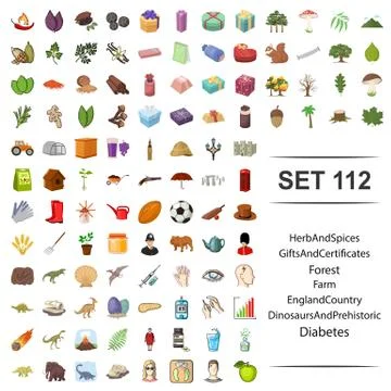 Vector illustration of herb, spices, gift, certificates, forest farm england 스톡 일러스트