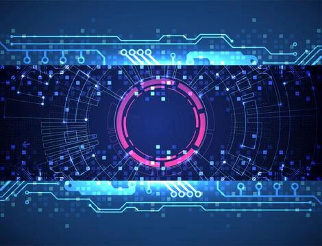 Vector illustration, Hi-tech digital technology and engineering theme 스톡 일러스트