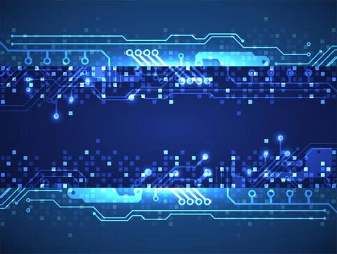 Vector illustration, Hi-tech digital technology and engineering theme 스톡 일러스트
