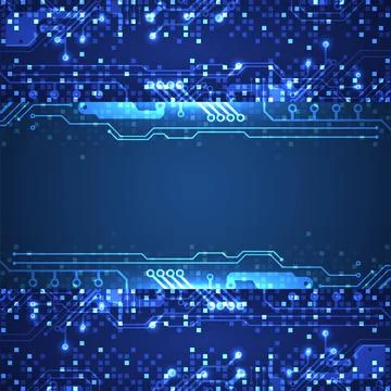 Vector illustration, Hi-tech digital technology and engineering theme Stock Illustration