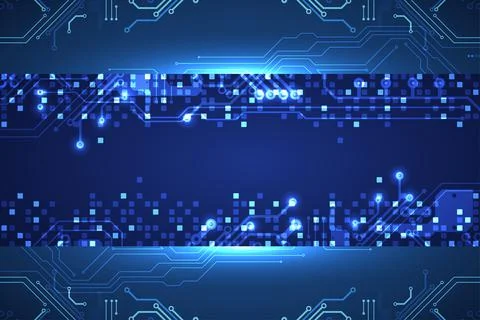 Vector illustration, Hi-tech digital technology and engineering theme Stock Illustration