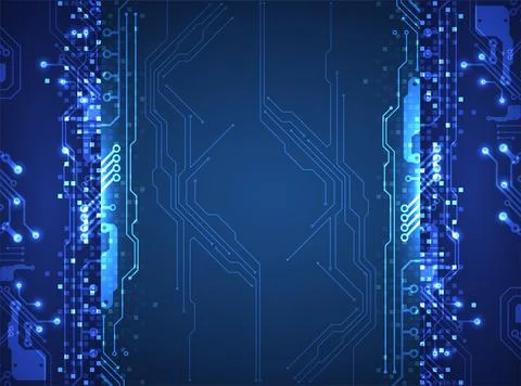 Vector illustration, Hi-tech digital technology and engineering theme Stock Illustration