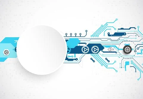 Vector illustration, Hi-tech digital technology and engineering theme 스톡 일러스트