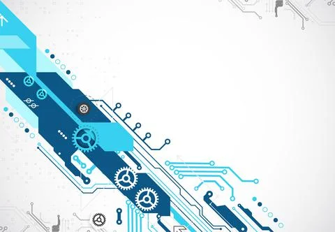 Vector illustration, Hi-tech digital technology and engineering theme Stock Illustration