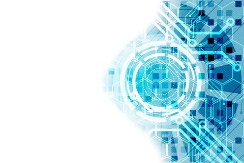 Vector illustration, Hi-tech digital technology and engineering theme Illustrazione stock