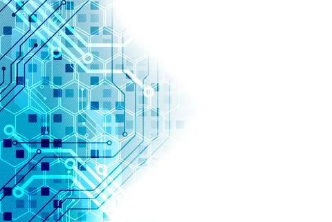 Vector illustration, Hi-tech digital technology and engineering theme Stock Illustration