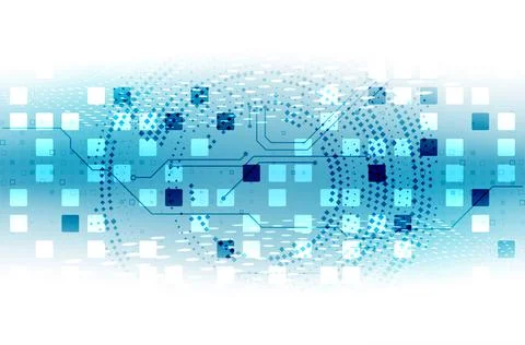 Vector illustration, Hi-tech digital technology and engineering theme Illustrazione stock