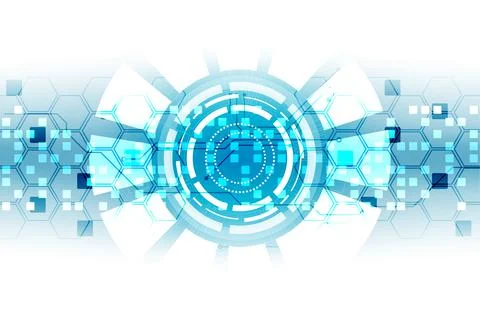 Vector illustration, Hi-tech digital technology and engineering theme 스톡 일러스트