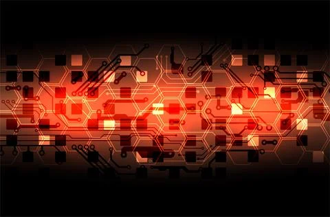 Vector illustration, Hi-tech digital technology and engineering theme Stock Illustration