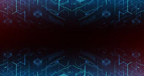 Vector illustration, Hi-tech digital technology and engineering theme Stock Illustration