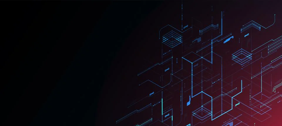 Vector illustration, Hi-tech digital technology and engineering theme 스톡 일러스트