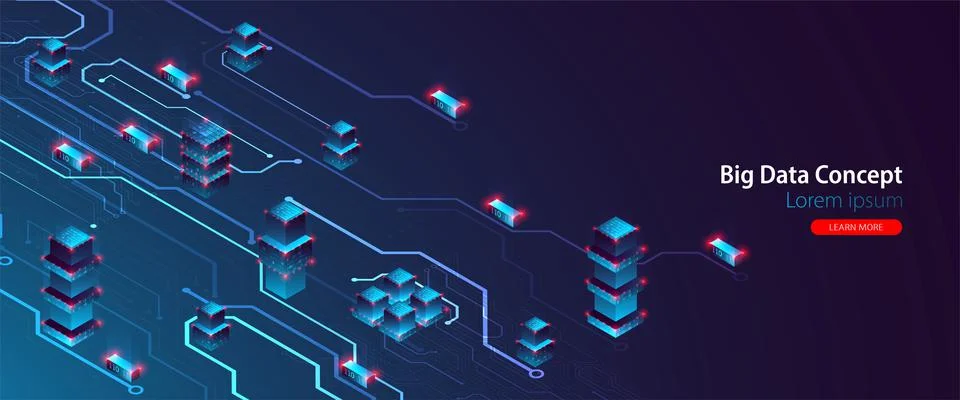 Vector illustration, Hi-tech digital technology and engineering theme Illustrazione stock