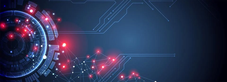 Vector illustration, Hi-tech digital technology and engineering theme 스톡 일러스트