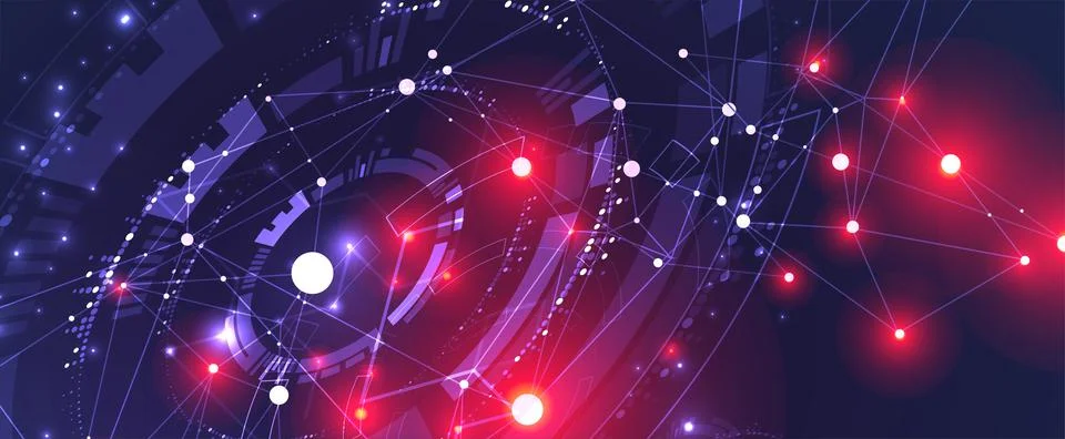 Vector illustration, Hi-tech digital technology and engineering theme Stock Illustration