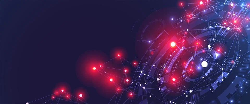 Vector illustration, Hi-tech digital technology and engineering theme 스톡 일러스트