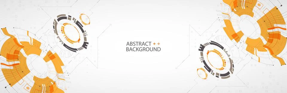 Vector illustration, Hi-tech digital technology and engineering theme 스톡 일러스트