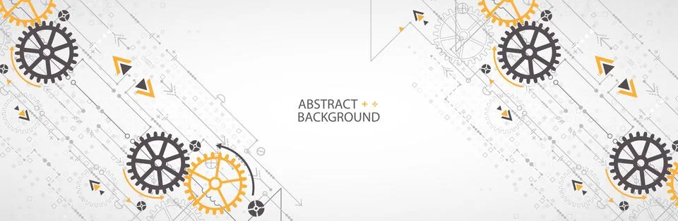 Vector illustration, Hi-tech digital technology and engineering theme 스톡 일러스트
