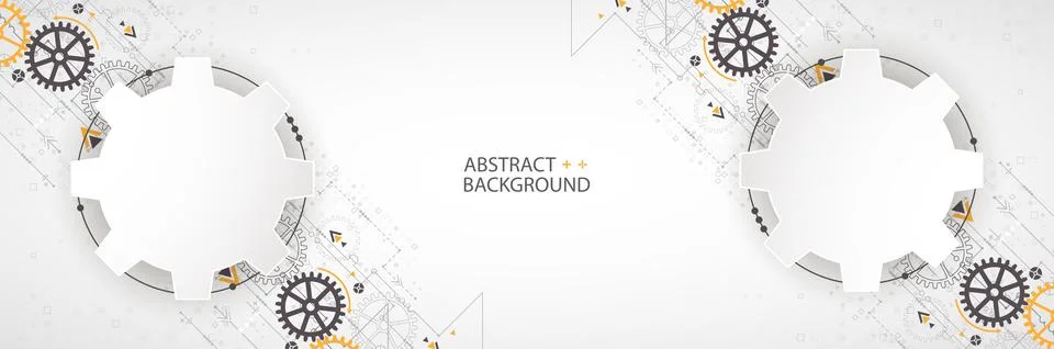 Vector illustration, Hi-tech digital technology and engineering theme Illustrazione stock